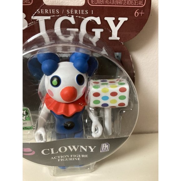 Piggy Series 1 Roblox Clowny Action Figure Sealed Includes DLC Code 3.5" - Picture 2 of 4